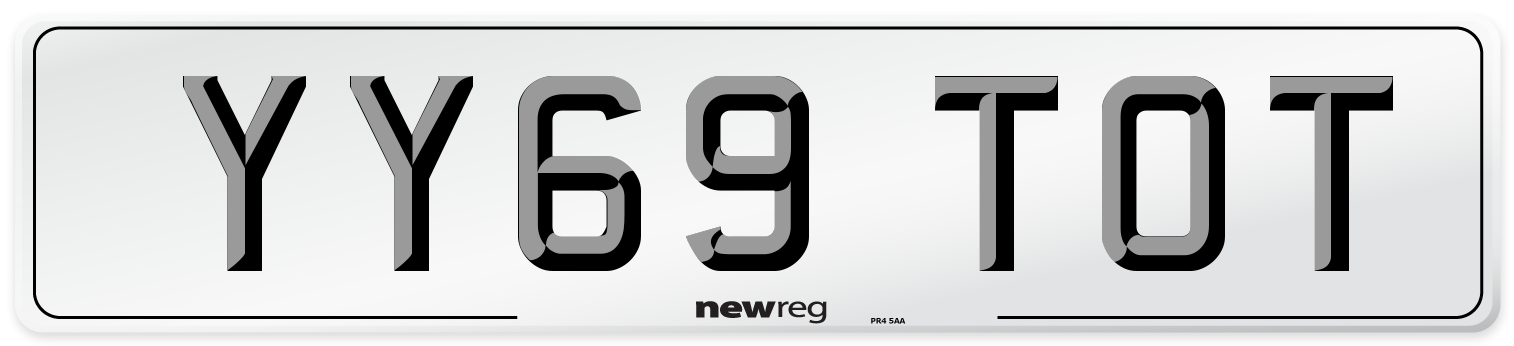 YY69 TOT Number Plate from New Reg